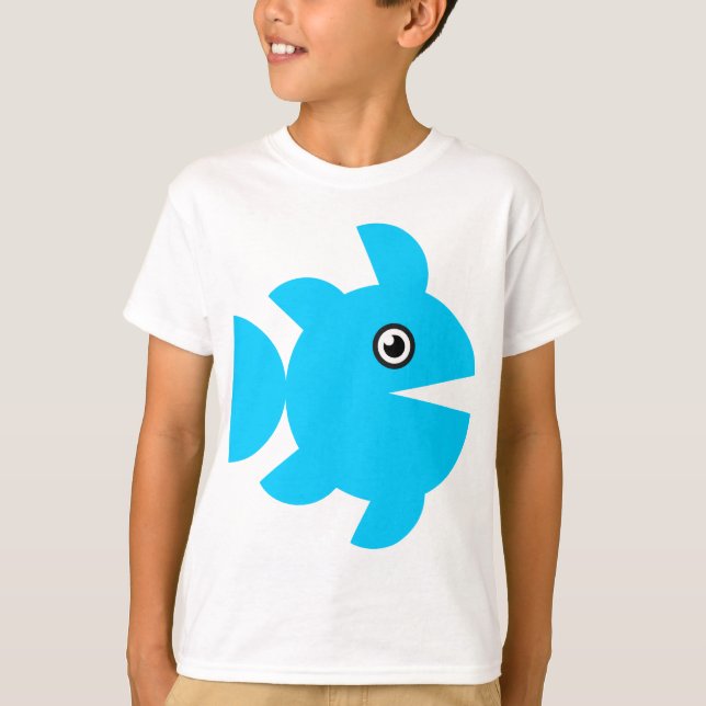 T-shirts Peixe - Azul (Frente)