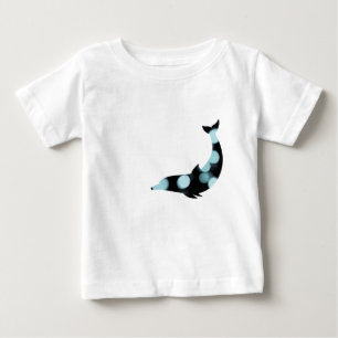 T-shirts Peixe Golfinho Padrão Azul Animais Golfinhos Água