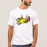 T-shirts Peixe-Hanuka Sparky - Presente de Desenho de Cura<br><div class="desc">"Peixe Chanucá" é um lindo presente em quadrinhos. Peixe amarelo esfarelo está segurando um sonho e vestindo uma coroa como uma vela :) É um presente perfeito para um Hanukkah perfeito. Este presente maravilhoso é apresentado em uma variedade de presentes correspondentes, como: Cartões de saudação, Cartões de Posto, carimbos de...</div>