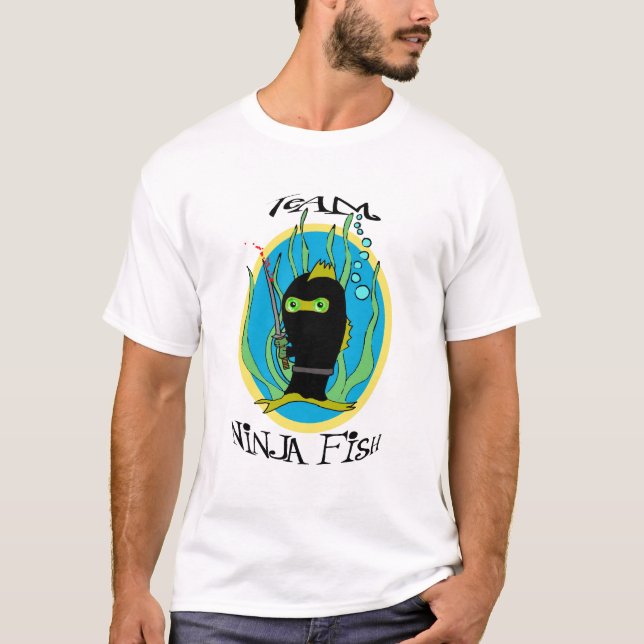 T-shirts peixes 5 do ninja (Frente)