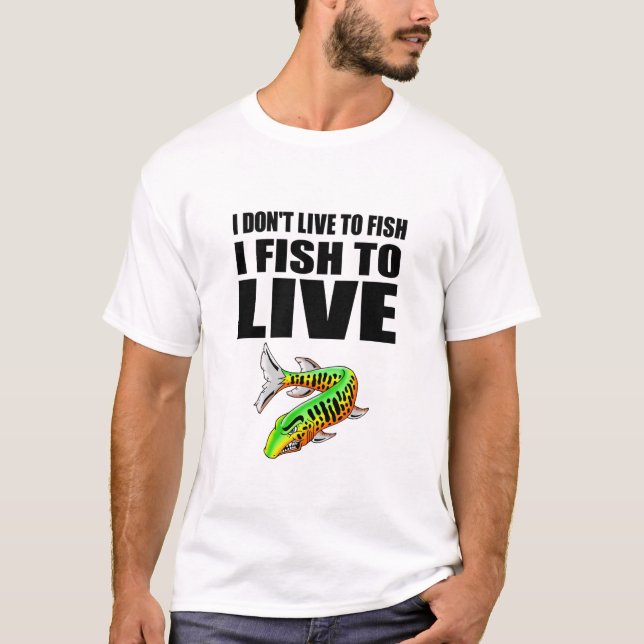 T-shirts Peixes a viver design da parte dianteira de (Frente)