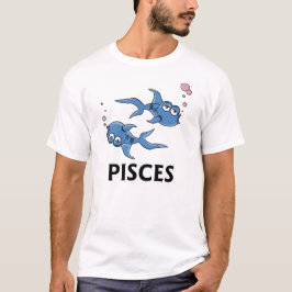 T-shirts Peixes Azuis de Cartoon