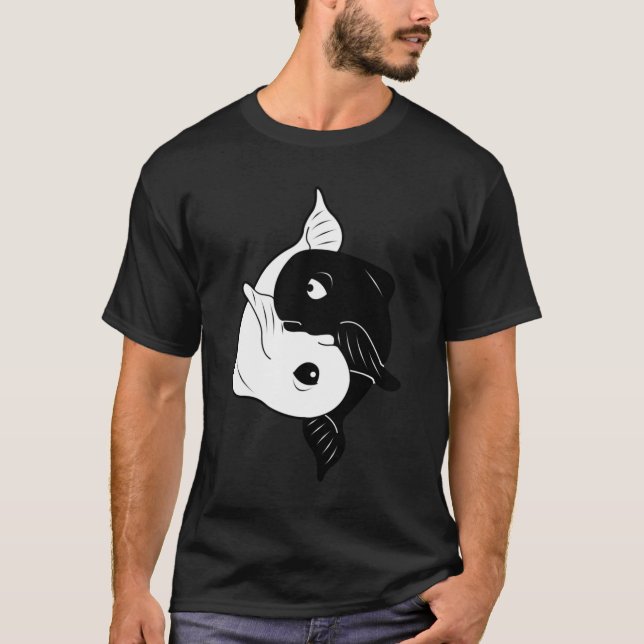 T-shirts Peixes de Yin-Yang (Frente)
