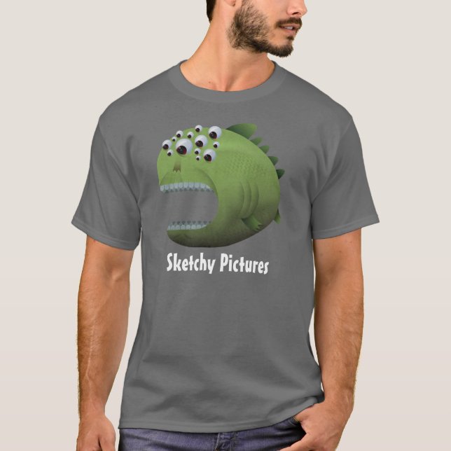 T-shirts Peixes do mutante (Frente)