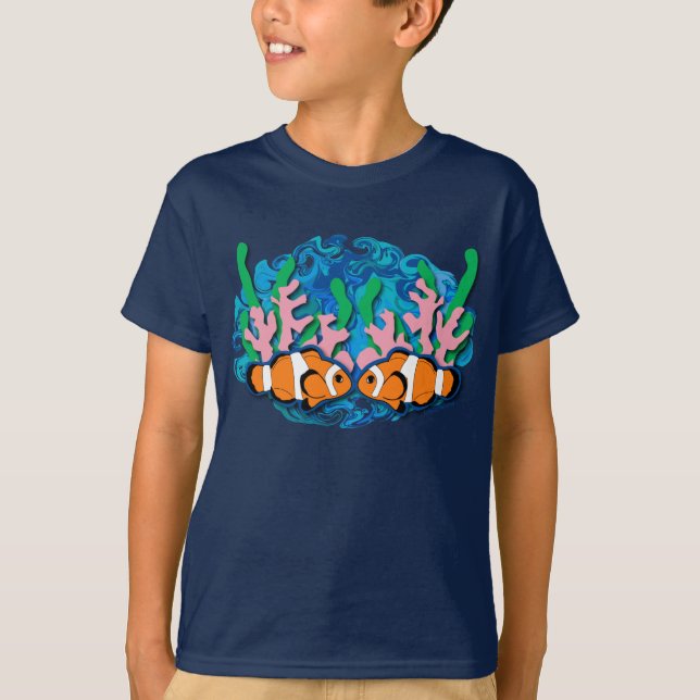 T-shirts Peixes do palhaço (Frente)