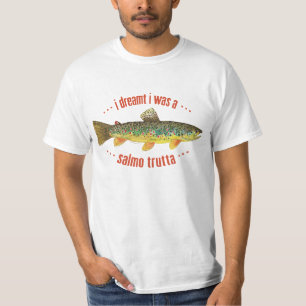 T-shirts Peixes Humorosos de Trutas Brook, Pesca