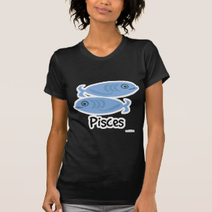 T-shirts Peixes Símbolo de Astrologia de Peixe Curto