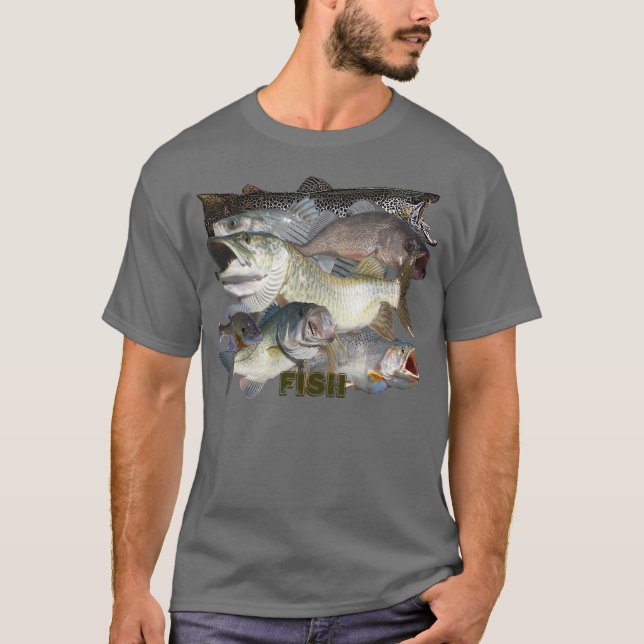 T-shirts Peixes sobre (Frente)