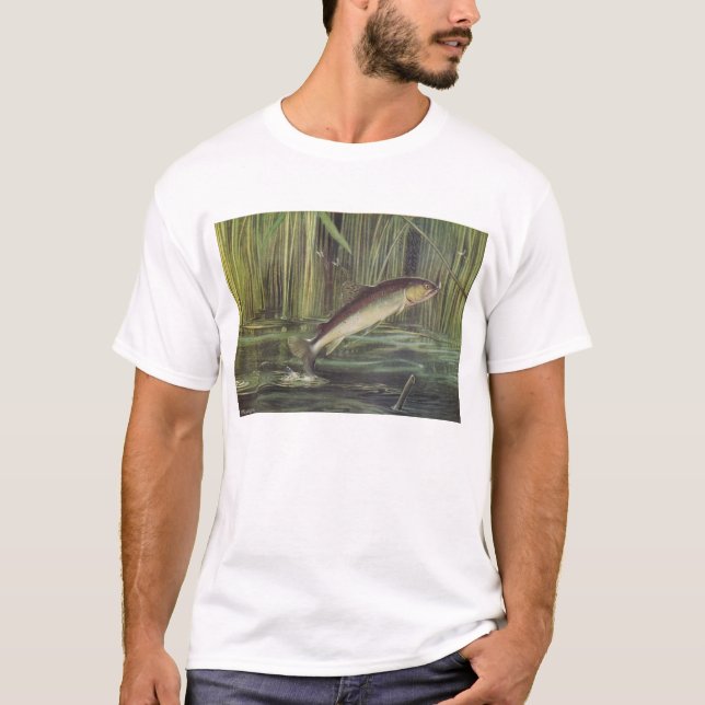 T-shirts Peixes - Truta Marrom - Salmo trutta (Frente)