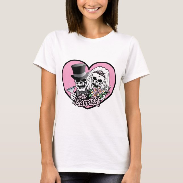 T-shirts Peles de recem casados (Frente)
