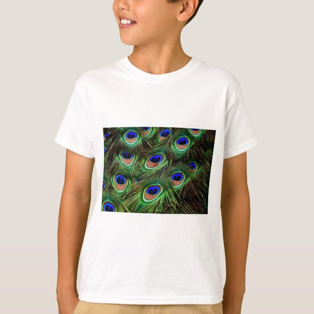 T-shirts Penas de Peacock (Frente)