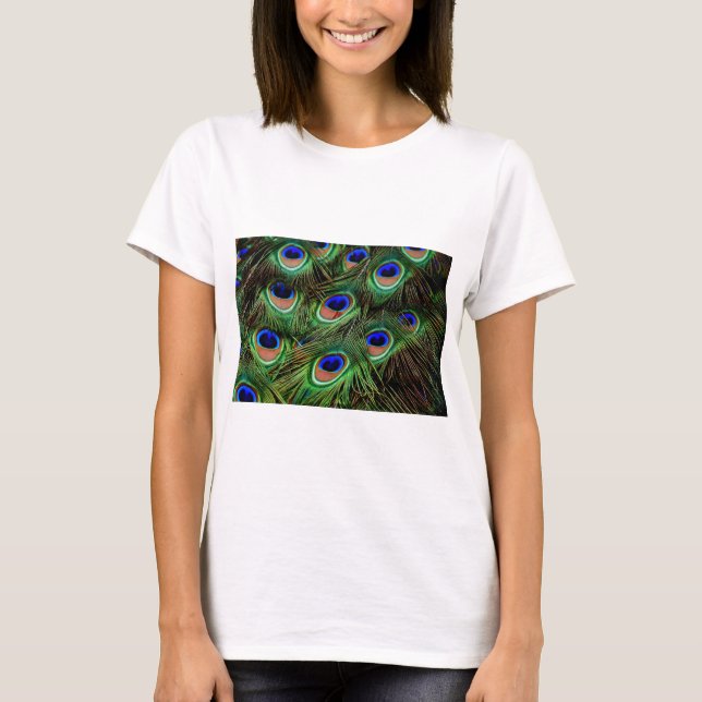 T-shirts Penas de Peacock (Frente)