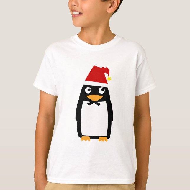 T-shirts Penguin_santaHat (Frente)