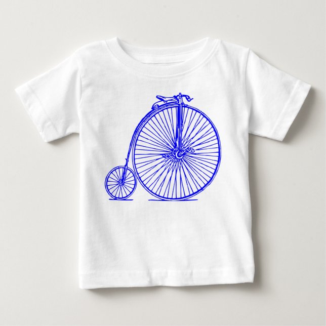 T-shirts Penny Farthing - Azul (Frente)