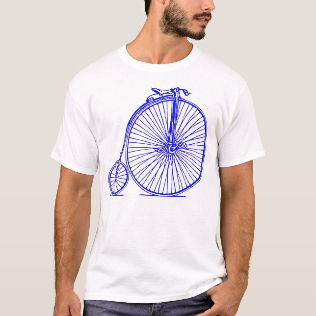T-shirts Penny Farthing - Azul (Frente)