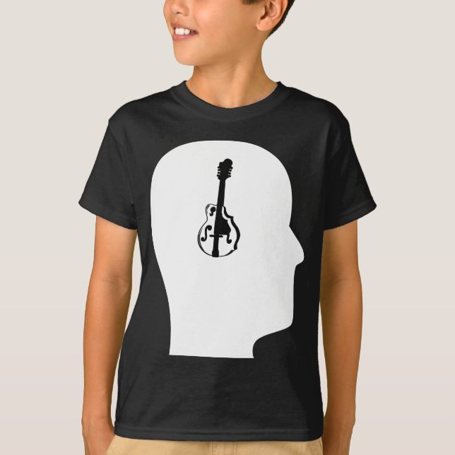 T-shirts Pensamento sobre o bandolim (Frente)