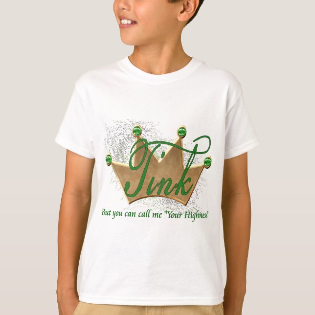 T-shirts Pense, mas pode me chamar de sua alteza. (Frente)