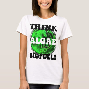 T-shirts Pense o combustível biológico das algas!