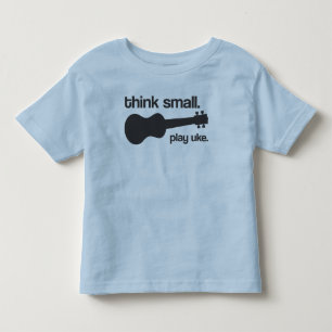 T-shirts "Pense pequeno. Jogue o uke." design