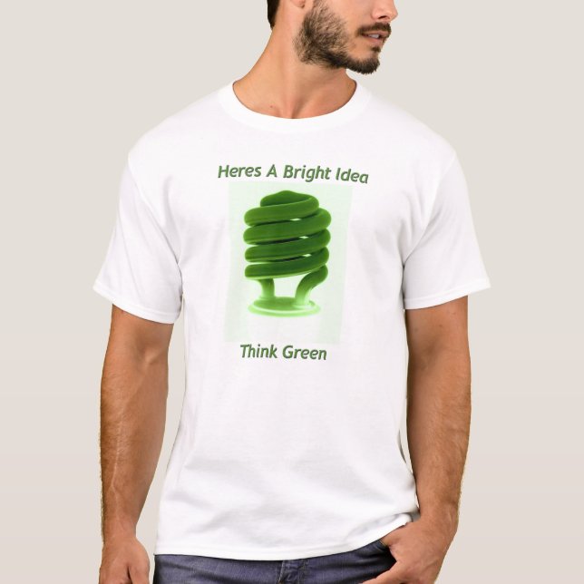 T-shirts Pense verde (Frente)