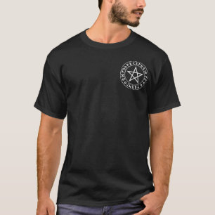 T-shirts Pentacle do Rune do bolso no preto