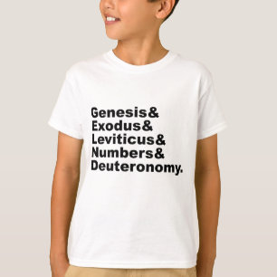 T-shirts Pentateuch   Gênesis Números de Leviticus de Êx