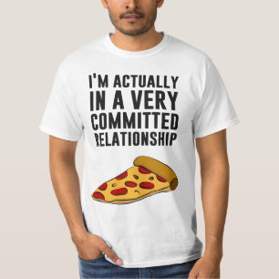 T-shirts Pepperoni Pizza Love - Uma relação séria