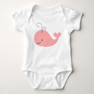 T-shirts Pequena Baleia a Rosa