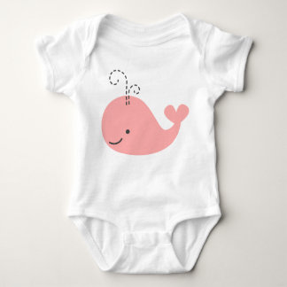 T-shirts Pequena Baleia a Rosa