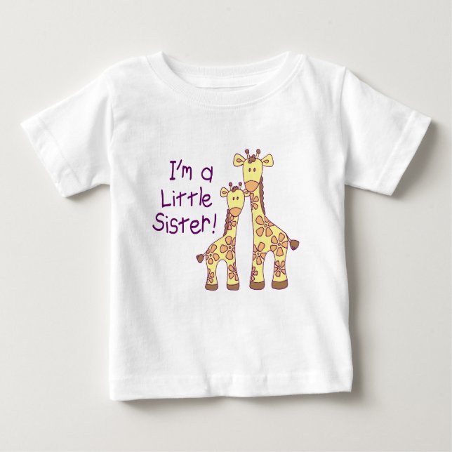 T-shirts Pequena Irmã Girafa (Frente)