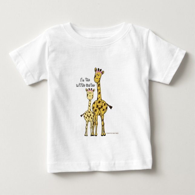T-shirts Pequena Irmã Girafa (Frente)