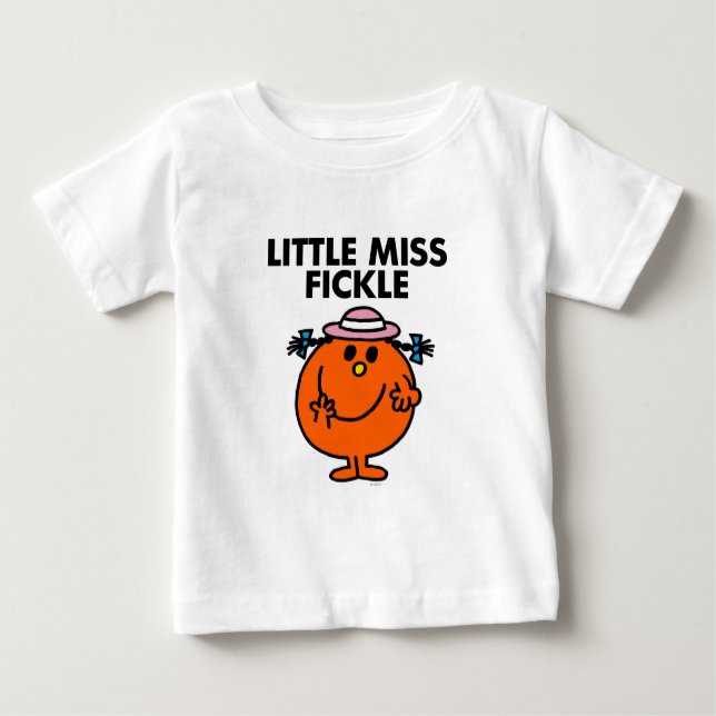 T-shirts Pequena Miss Fickle | Letra negra (Frente)