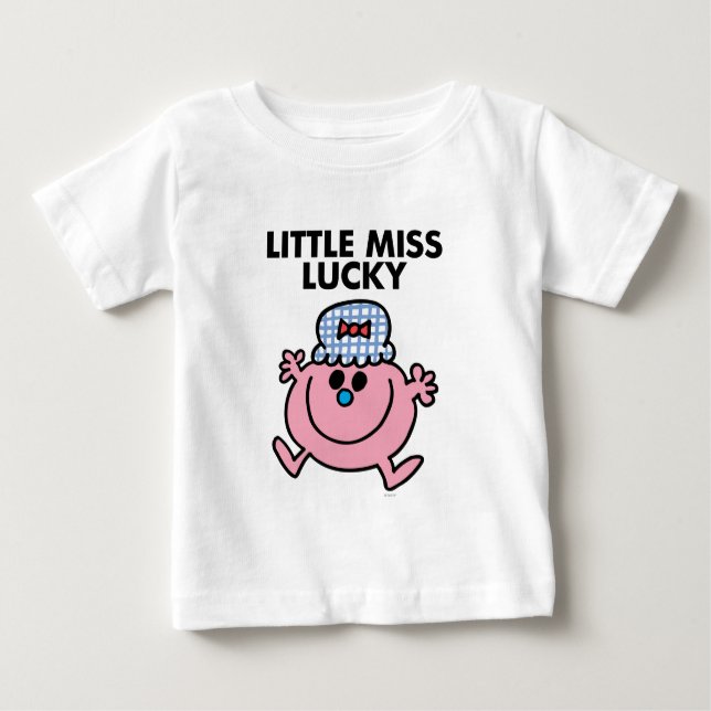 T-shirts Pequena Miss Lucky | Letra negra (Frente)