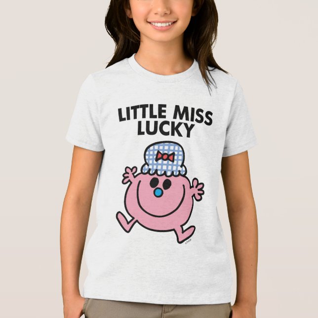 T-shirts Pequena Miss Lucky | Letra negra (Frente)