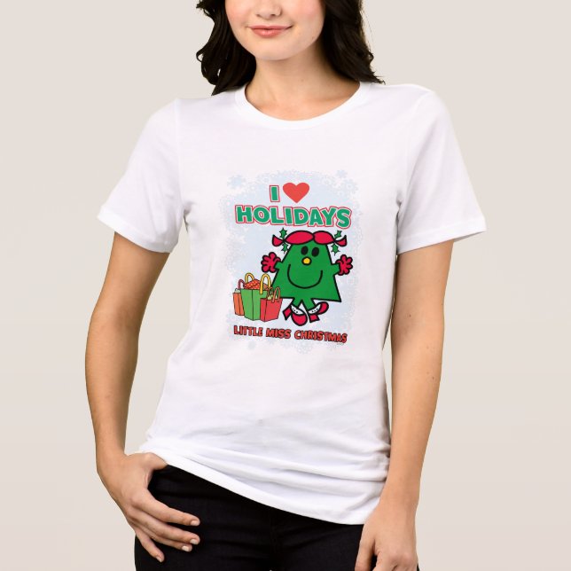 T-shirts Pequena Miss Natal | I Adoro Férias (Frente)
