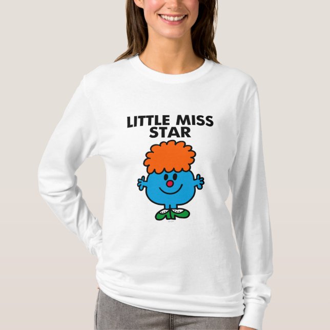 T-shirts Pequena Miss Star | Letra negra (Frente)