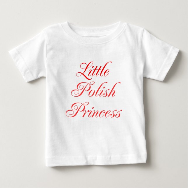 T-shirts Pequena Princesa Polonesa (Frente)