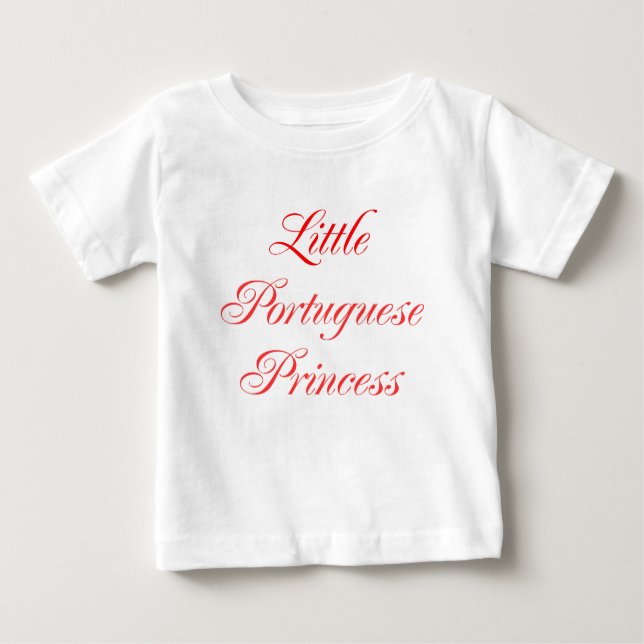 T-shirts Pequena Princesa Portuguesa (Frente)