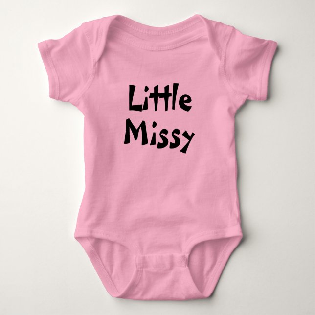 T-shirts Pequena roupa de menina Missy (Frente)