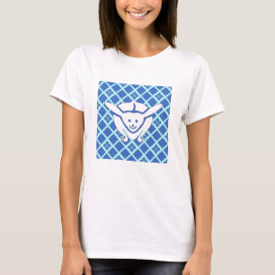 T-shirts Pequeno coelho japonês, azul