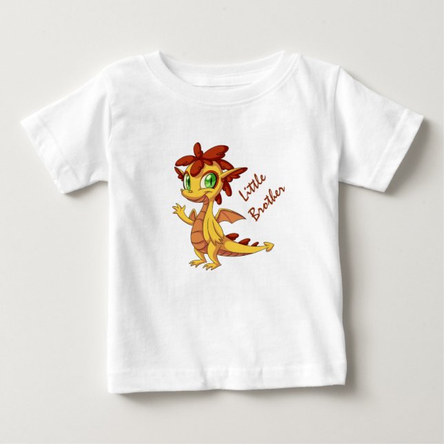 T-shirts Pequeno Irmão Baby Fine Jersey T-Shirt/Dragon (Frente)