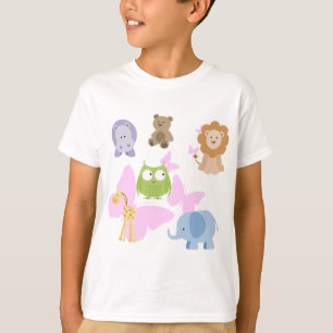 T-shirts Pequenos animais e borboletas Cujos animais são