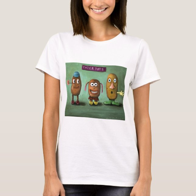 T-shirts Pequenos de Tater (Frente)