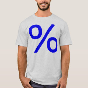 T-shirts Percentagem - Azul