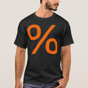 T-shirts Percentagem - Laranja