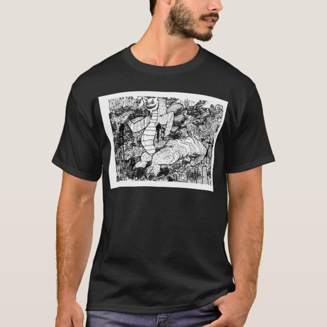 T-shirts Percentum Godzilla (Frente)
