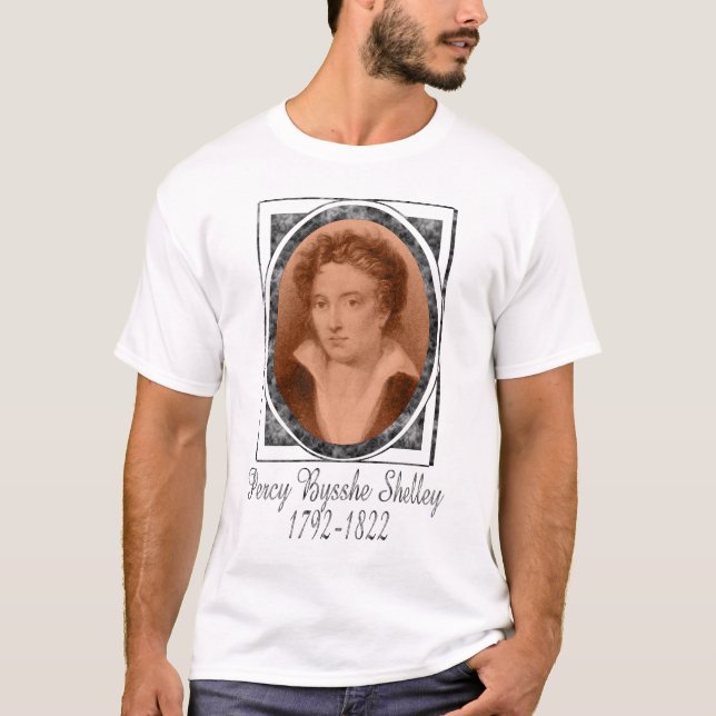 T-shirts Percy Bysshe Shelley (Frente)