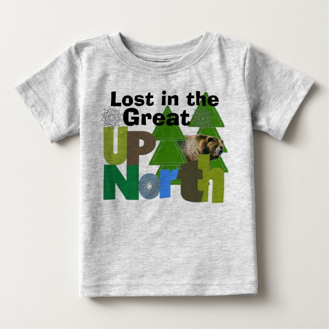 T-shirts Perdido No Grande Norte (Frente)