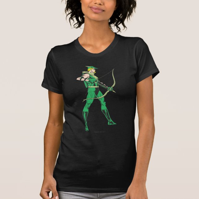 T-shirts Perfil de Seta Verde (Frente)