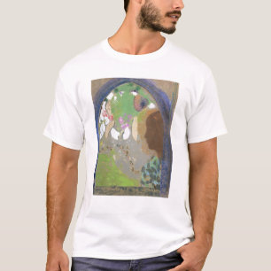 T-shirts Perfil de uma mulher em uma janela, c.1912